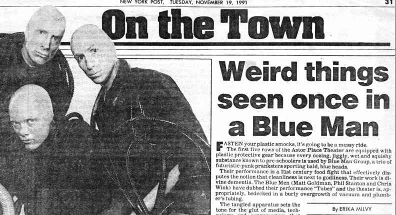 blue man group screen shot